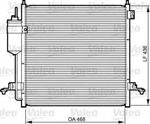 Condensator, airconditioning 814214