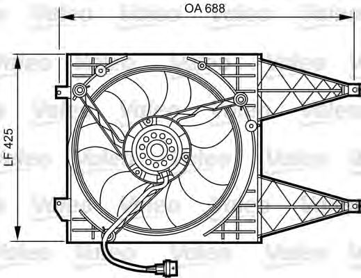 Fan, motor sogutmasi 696374