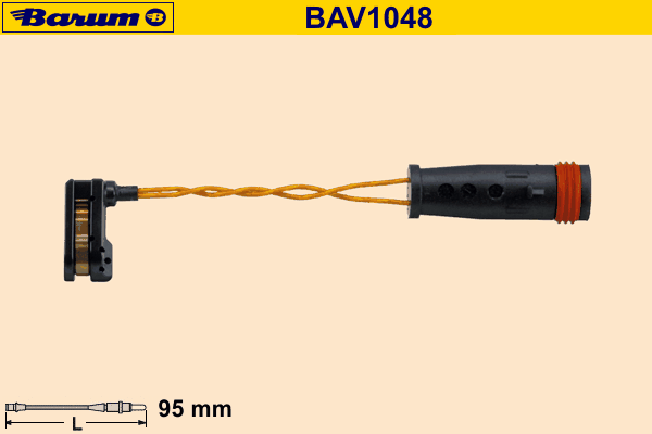 Warning Contact, brake pad wear BAV1048