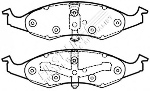Brake Pad Set, disc brake FBP1620