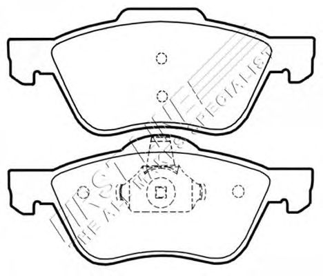 Brake Pad Set, disc brake FBP3402