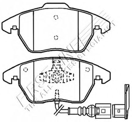 Brake Pad Set, disc brake FBP3509