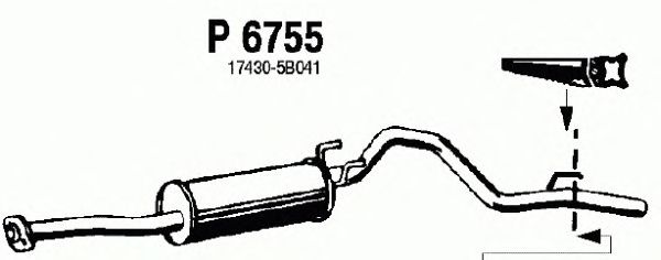 Middle Silencer P6755