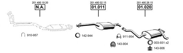 Exhaust System ME011305