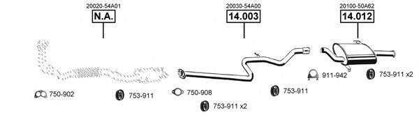 Exhaust System NI142150