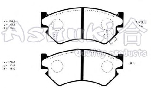 Brake Pad Set, disc brake S011-12