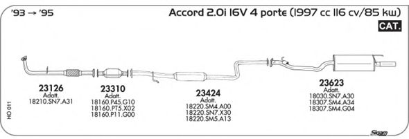 Exhaust System HO011