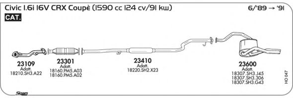 Exhaust System HO047