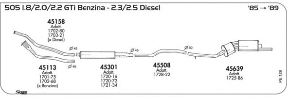 Exhaust System PE128