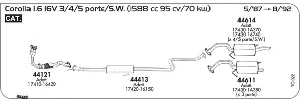 Exhaust System TO022