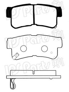 Brake Pad Set, disc brake IBR-1H04