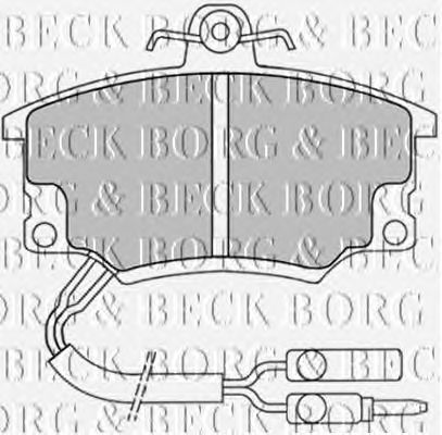 Brake Pad Set, disc brake BBP1037