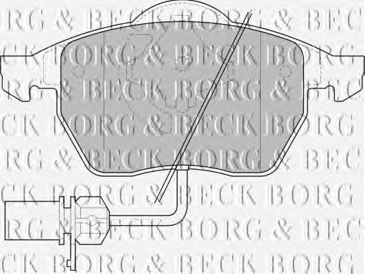 Brake Pad Set, disc brake BBP1447