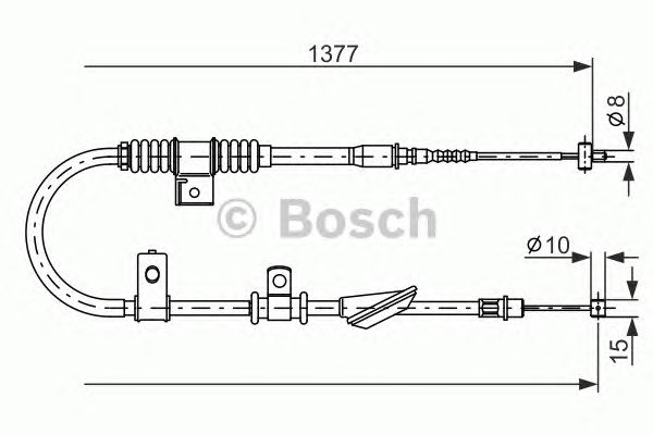 Cable, parking brake 1 987 477 842