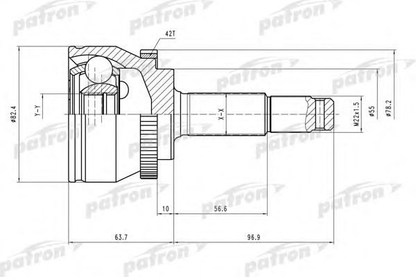 Joint Kit, drive shaft PCV1475