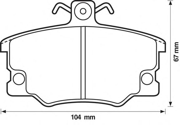Brake Pad Set, disc brake 571309D