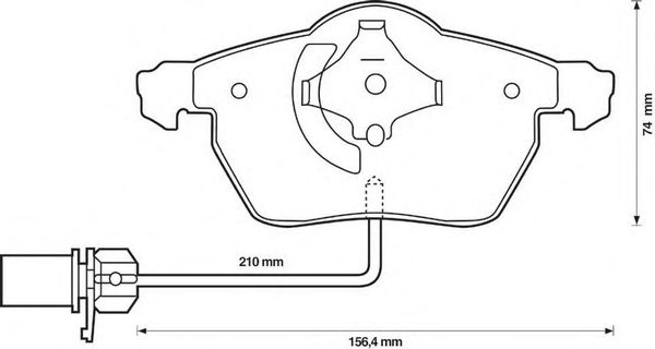 Brake Pad Set, disc brake 573037B