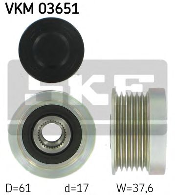 Dispositivo ruota libera alternatore VKM 03651