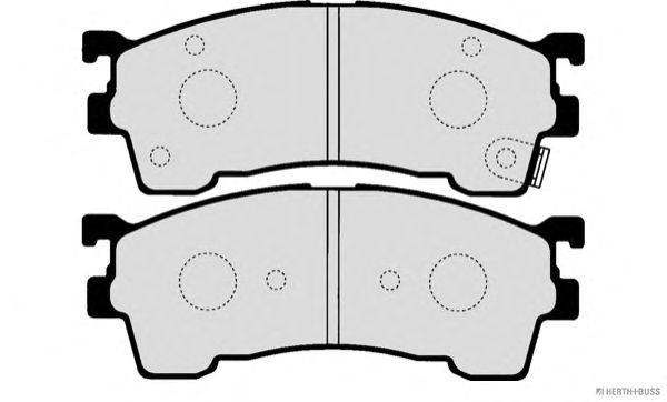 Brake Pad Set, disc brake J3603038