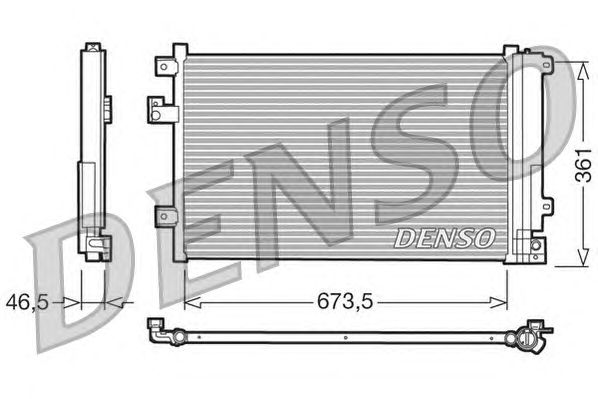 Condensator, airconditioning DCN09084