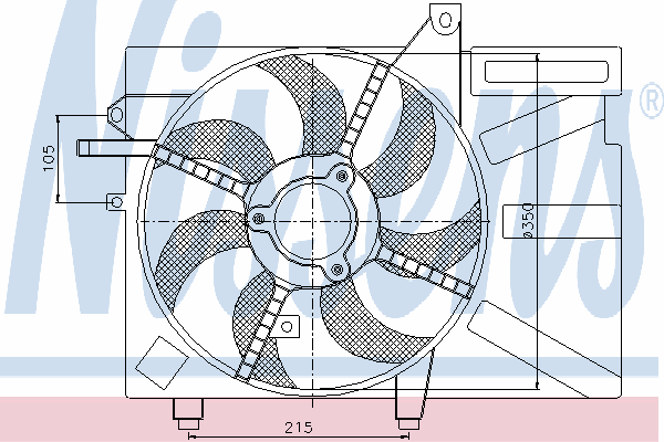 Fan, radiator 85035
