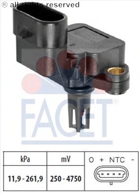 Air Pressure Sensor, height adaptation; Sensor, intake manifold pressure 10.3245