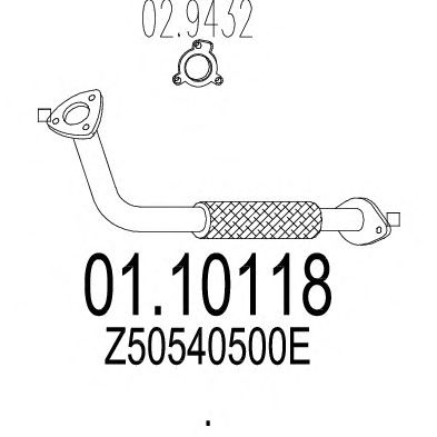 Exhaust Pipe 01.10118