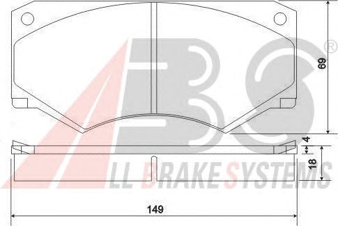 Brake Pad Set, disc brake 36142