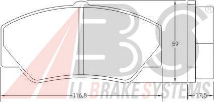 Brake Pad Set, disc brake 36578