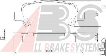 Brake Pad Set, disc brake 37164