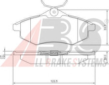 Brake Pad Set, disc brake 37307