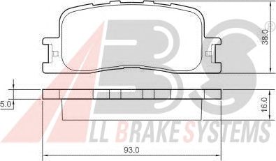 Brake Pad Set, disc brake 37355