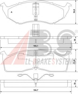 Brake Pad Set, disc brake 38642