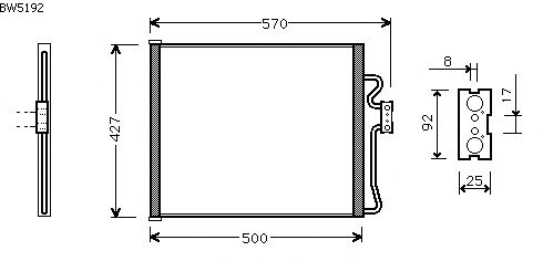 Condensator, airconditioning BW5192