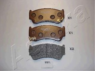 Brake Pad Set, disc brake 50-01-191