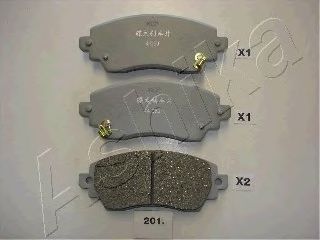 Brake Pad Set, disc brake 50-02-201