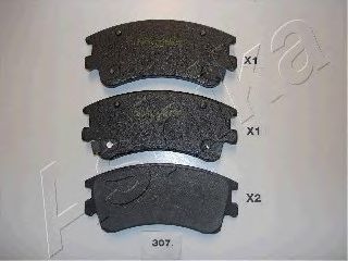 Комплект тормозных колодок, дисковый тормоз 50-03-307