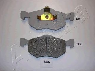 Brake Pad Set, disc brake 50-03-322