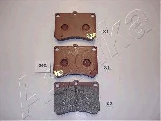 Brake Pad Set, disc brake 50-03-342