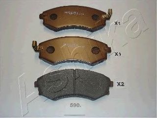 Brake Pad Set, disc brake 50-05-590