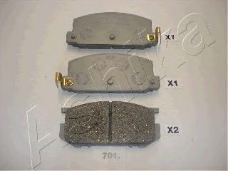 Brake Pad Set, disc brake 50-07-701
