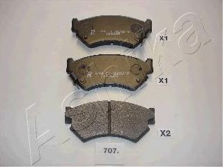 Brake Pad Set, disc brake 50-07-707