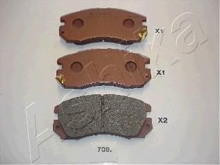 Brake Pad Set, disc brake 50-07-708