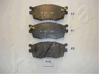Brake Pad Set, disc brake 50-0K-K12