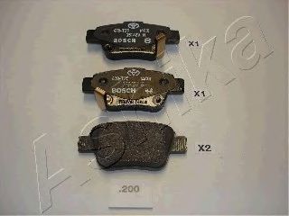 Brake Pad Set, disc brake 51-02-200