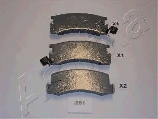 Brake Pad Set, disc brake 51-02-261