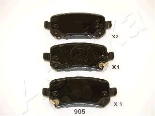 Комплект тормозных колодок, дисковый тормоз 51-09-905