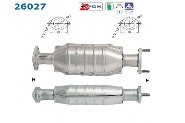 Catalytic Converter 26027