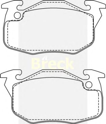 Brake Pad Set, disc brake 20906 00 702 00