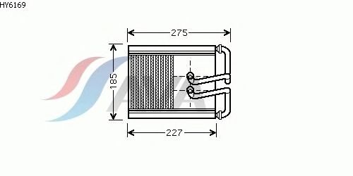 Heat Exchanger, interior heating HY6169